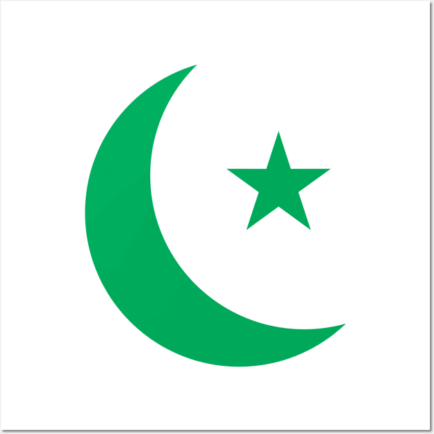 Islam Crescent Moon Wall Art by ahmadzakiramadhan